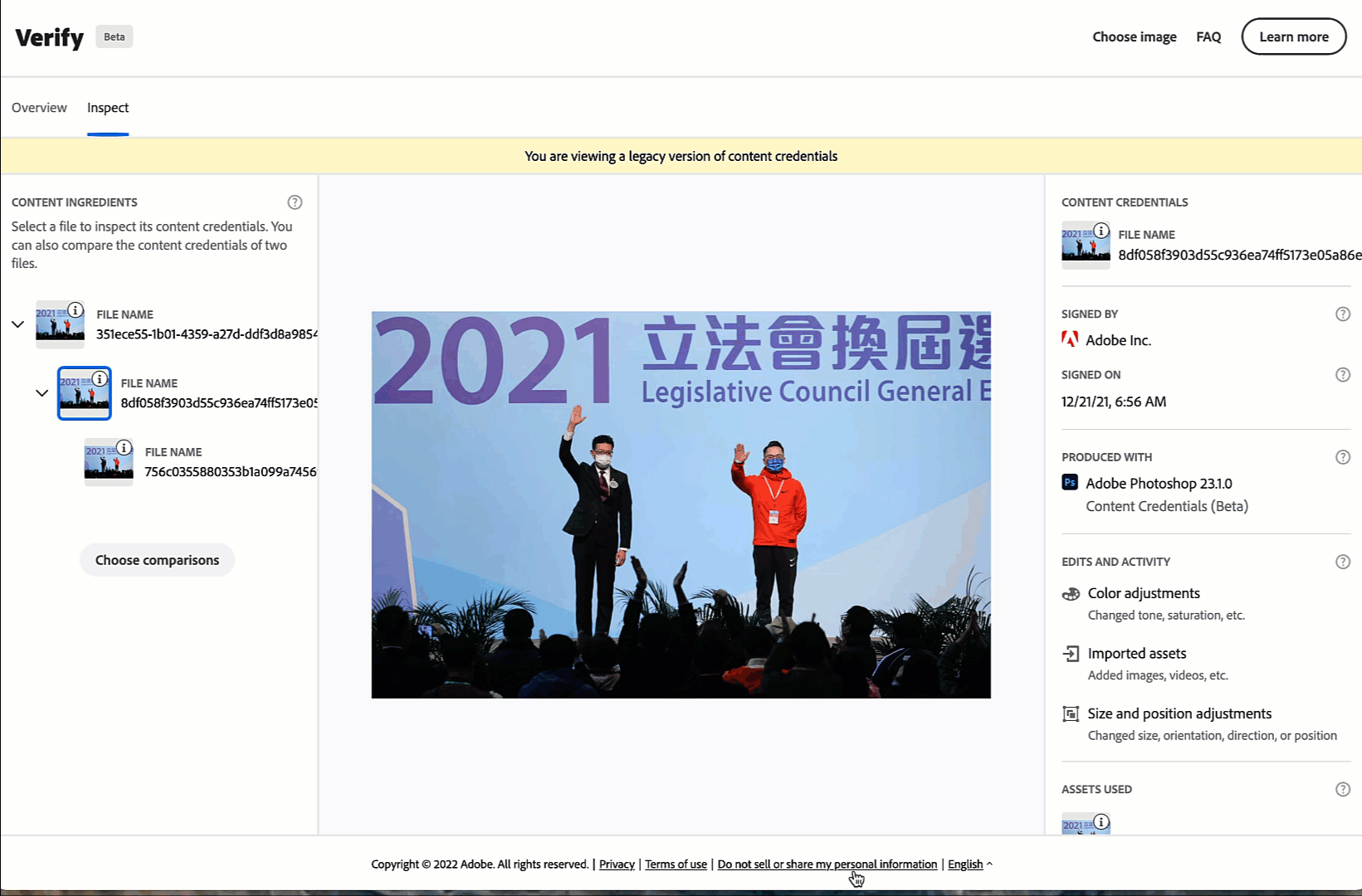 Authenticating Election Coverage in Hong Kong