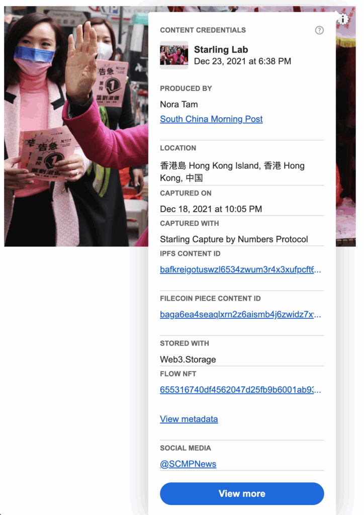 Authenticating Election Coverage in Hong Kong